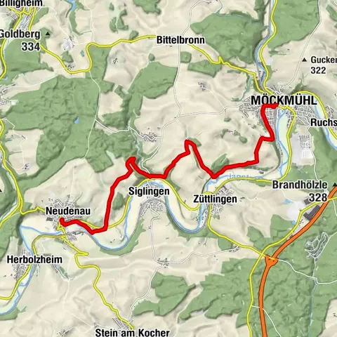 Kulturwanderweg Jagst - 2. Etappe Neudenau bis Möckmühl
