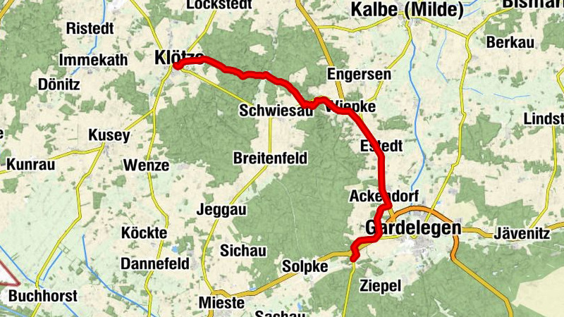 Altmarkrundkurs: Von der Hansestadt Gardelegen nach Klötze