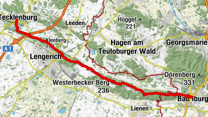 Hermannshöhen - Etappe 03 von Tecklenburg nach Bad Iburg