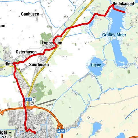 Kanutour von Emden über Hinte zum Großen Meer