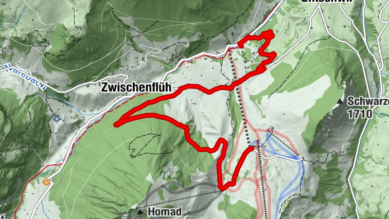 Aufstieg Nüegg zum HOT-TRAIL Bike Park Wiriehorn