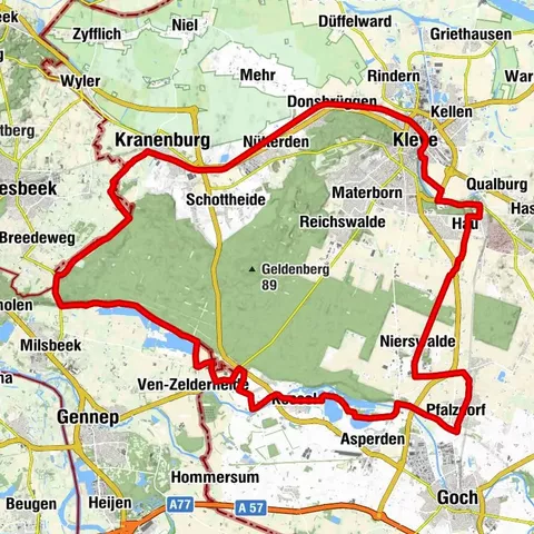 Routentipp 2 Kranenburg - Goch - Kleve - Kranenburg