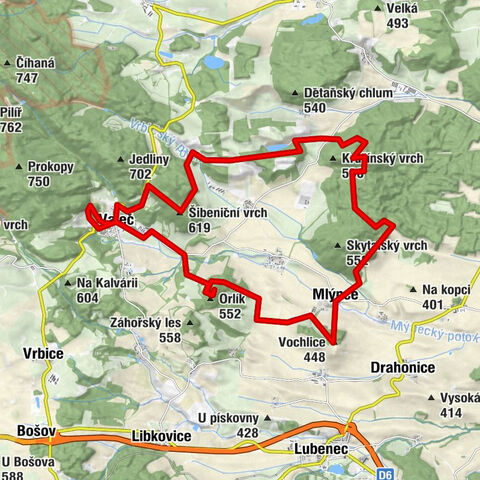 Schloss Valec und Doupov Berglands (Karlsbader Region)