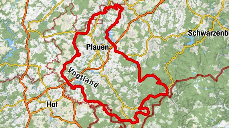 Motorradtour durch das Vogtland