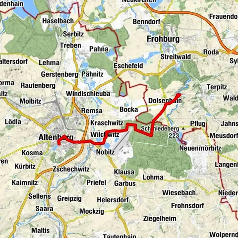 Lutherweg Sachsen von Altenburg nach Gnandstein