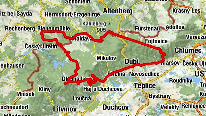 Rechenberg Holzhau Battleck Louchna Stropnik Krupka Mückentürmchen Rechenberg