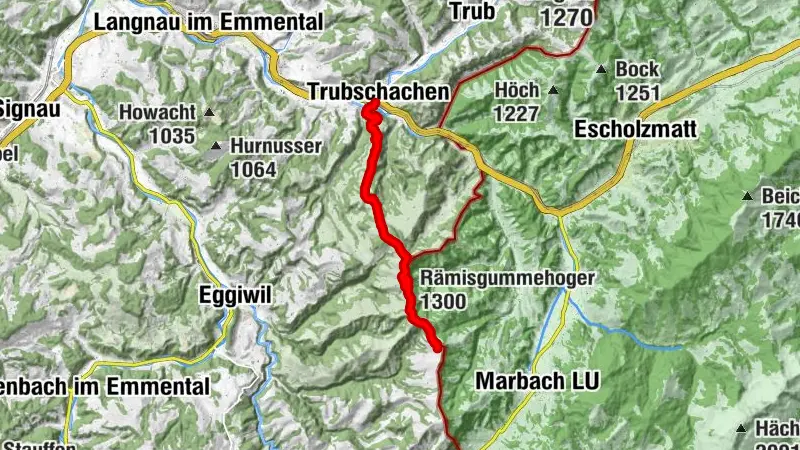 Höhenweg Entlebuch Emmental Etappe 4: Trubschachen – Grosshorben