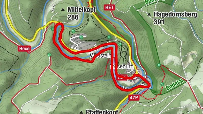 Kunstgrabenschleife - Terrainkurweg