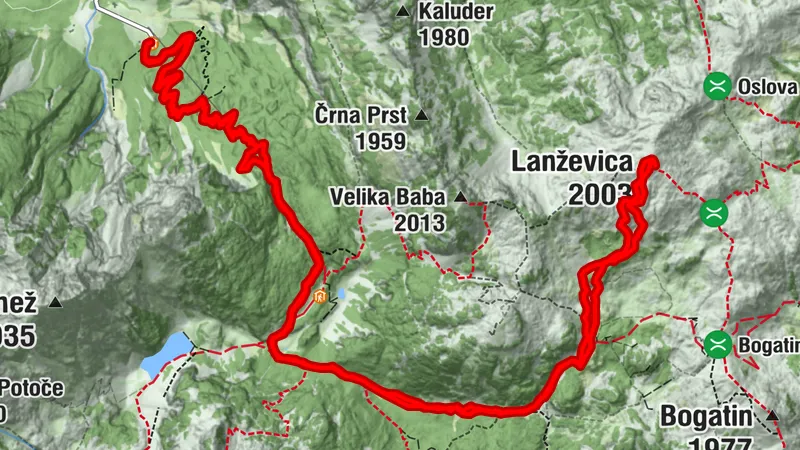 Lanževica 2003 m: Komna’s classic ski tour from the “neighbor’s side”