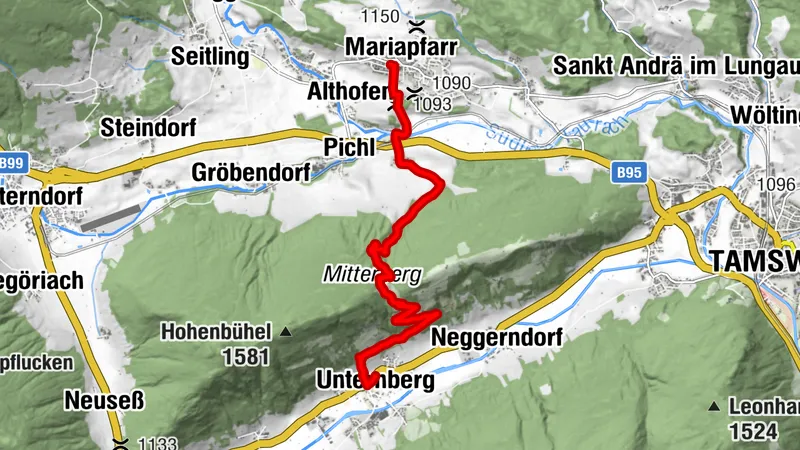 Von Unternberg im Lungau nach Mariapfarr