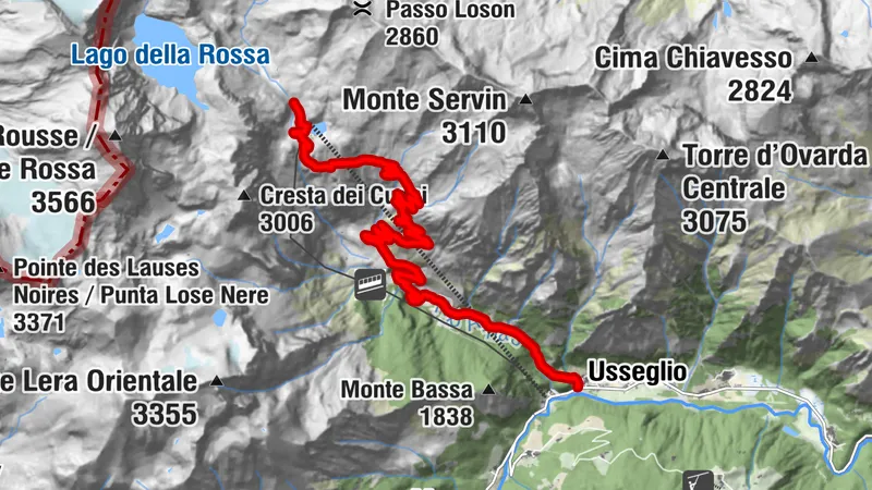 USSEGLIO Lac derrière la Tour