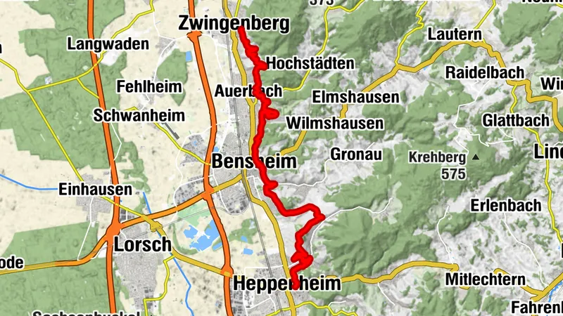 Bergsträßer Blütenweg - Etappe 2: von Zwingenberg bis Heppenheim