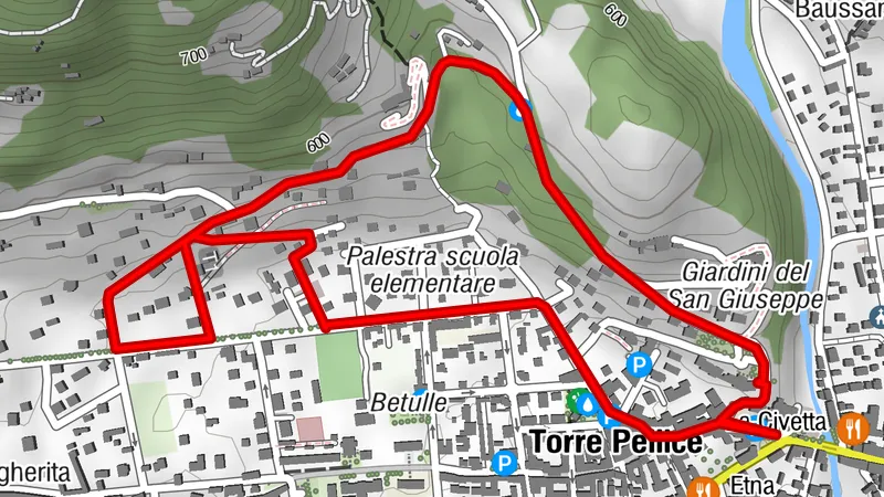 TORRE PELLICE Le Fort, les villas et les arbres historiques