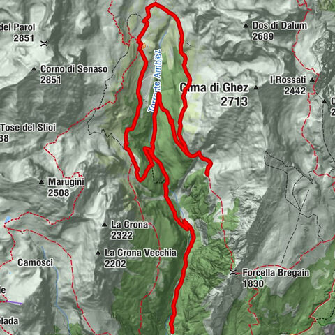 La vallée « Val Ambiéz » : à la découverte des Dolomites de Brenta