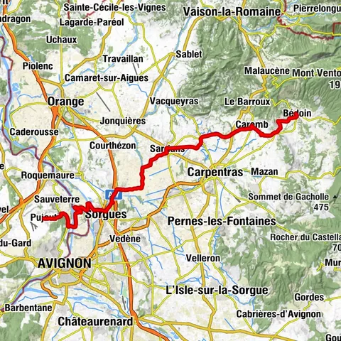 Bédoin - Pujaut Road Bike