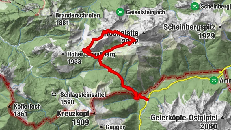 Aufstieg zur Krähe (2010m) | Spannender Rundweg über Fensterl und dem Gabelschrofensattel