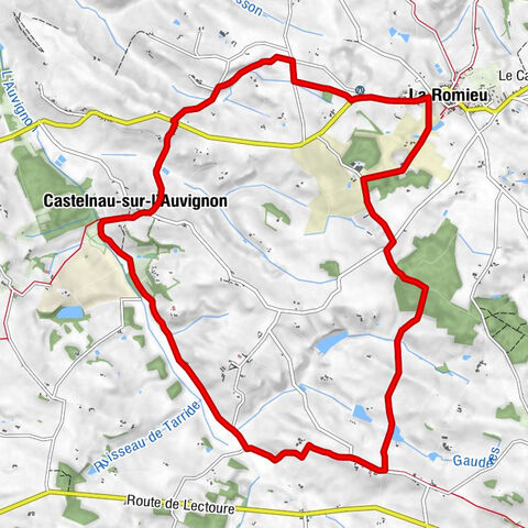 Sur le GR65 à La Romieu