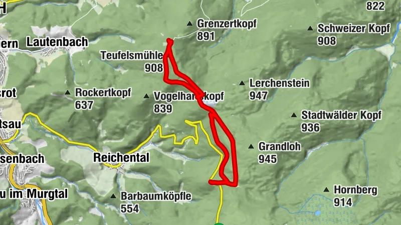 Kaltenbronner Höhentour: Von der Kreuzlehütte über den Langmartskopf zur Teufelsmühle