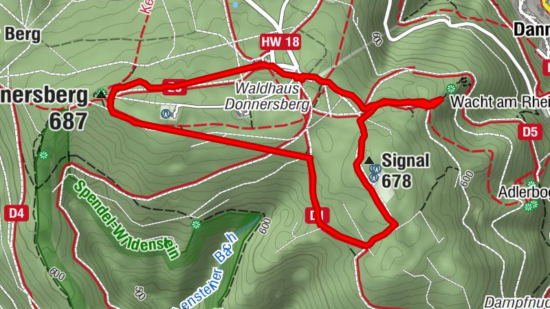 Donnersberg Rundweg + Aussichtpunkt