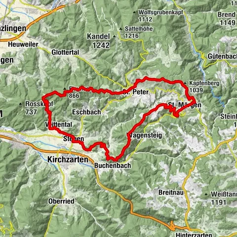 Tour rund um St. Märgen & St. Peter