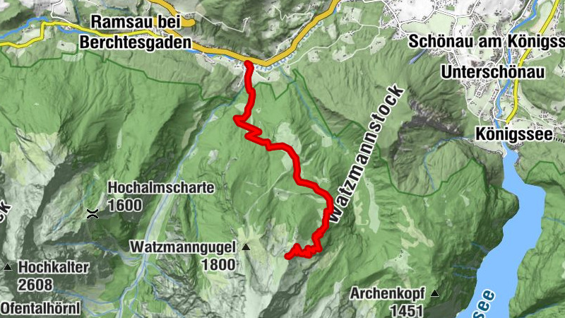 Wimbachbrücke - Watzmannhaus