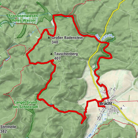 Parcours Rotes Wasser au départ de Bracht
