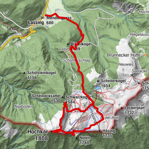 Von Lassing auf das Hochkar 18.07.2015