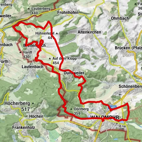 Breitenbach - sentier des paysans mineurs (circuit de 33,3 km)