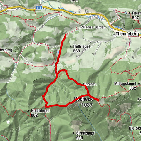 Kaumberg Höfnergraben Hocheck Rotes Kreuz Forellenhof retour 07.05.2014