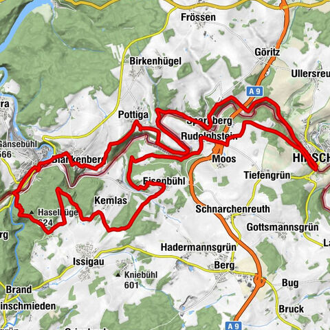 Saalepfad - randonnée circulaire sur la Bande Verte