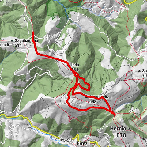 Aizarna - Indo - Mendibeltz - Gazume - zelatun - aizarna